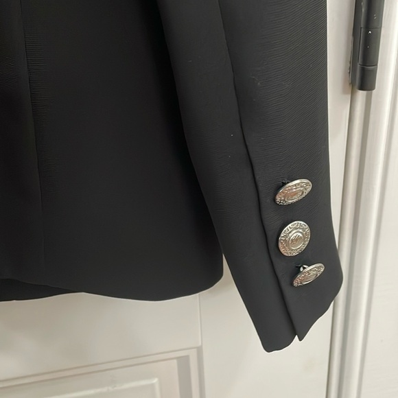 KASPER black blazer with silver buttons.  4P - Picture 7 of 8
